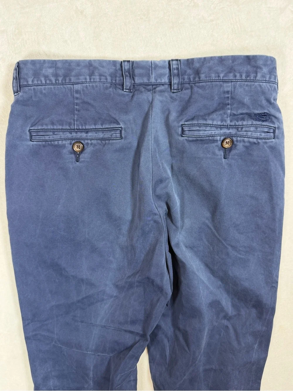 Southern Tide 30W 32L Navy Blue Classic Flat Front Chino Stretch Cotton Pants